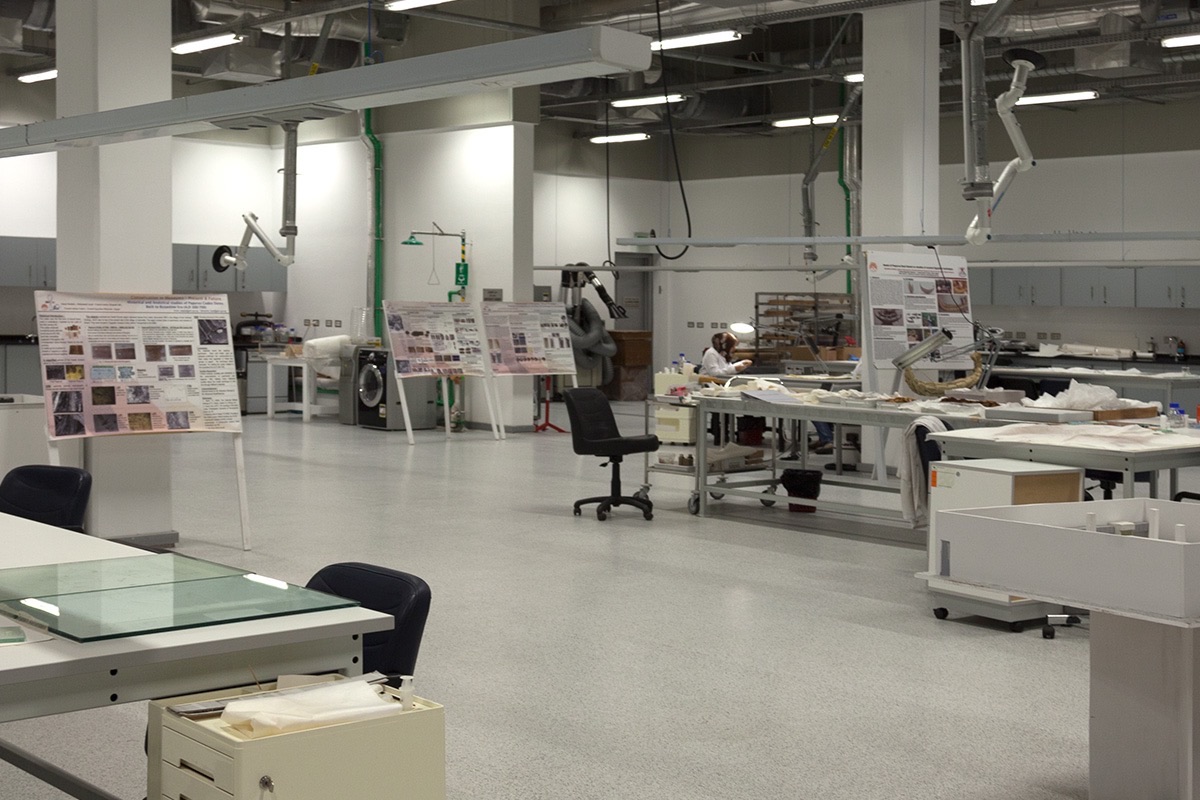Laboratory inside the Grand Egyptian Museum Conservation Center
